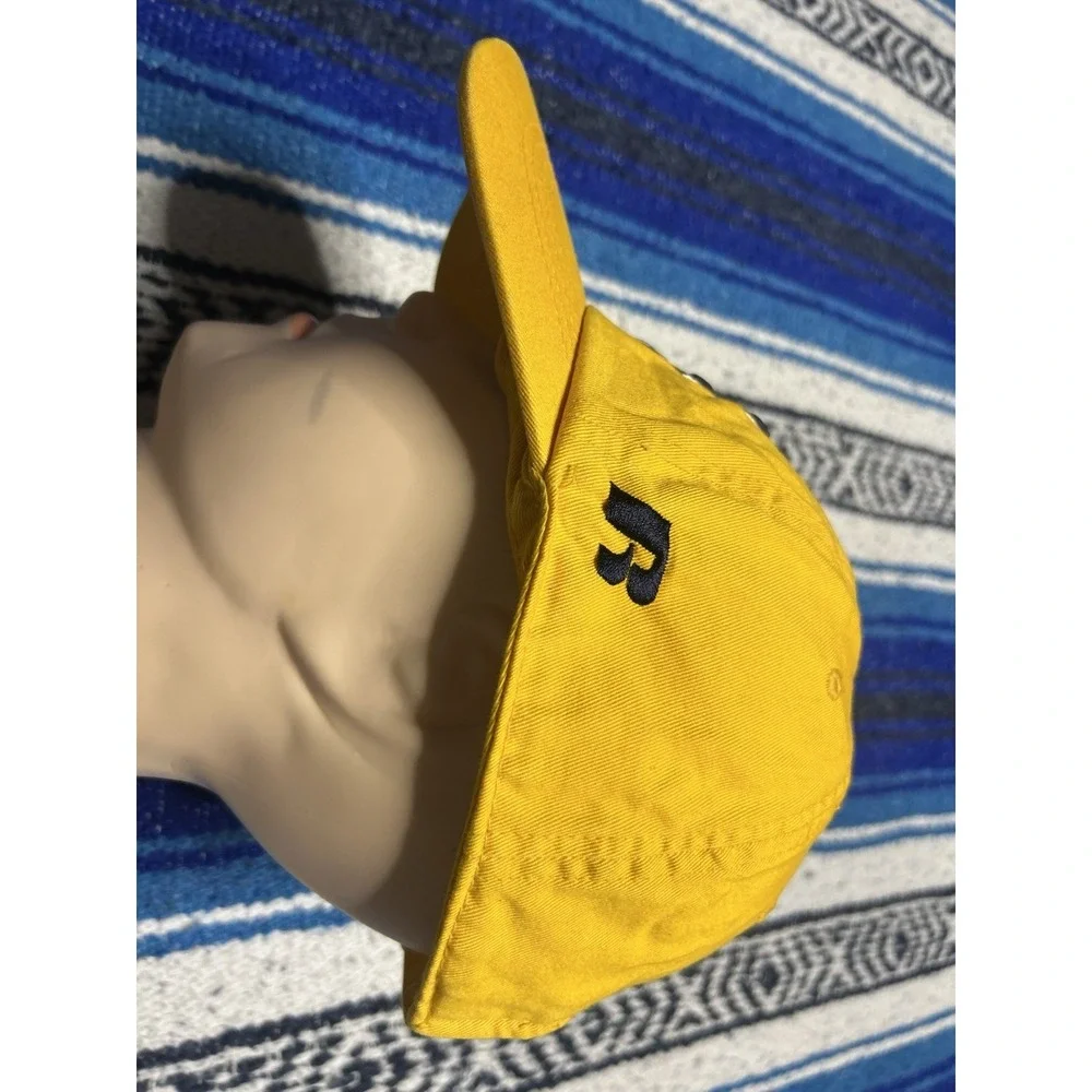 VTG Y2K West Virginia Mountaineers Russell Athletic Yellow Adjustable Hat WVU
